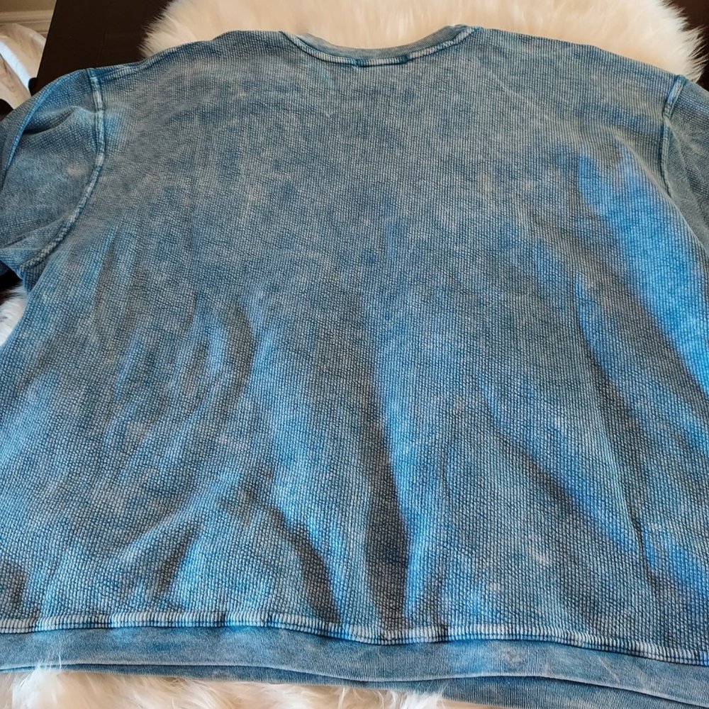 Guava Beach Resortwear: 100% Cotton Waffle Sweatshirt : Size L - Picture 7 of 7